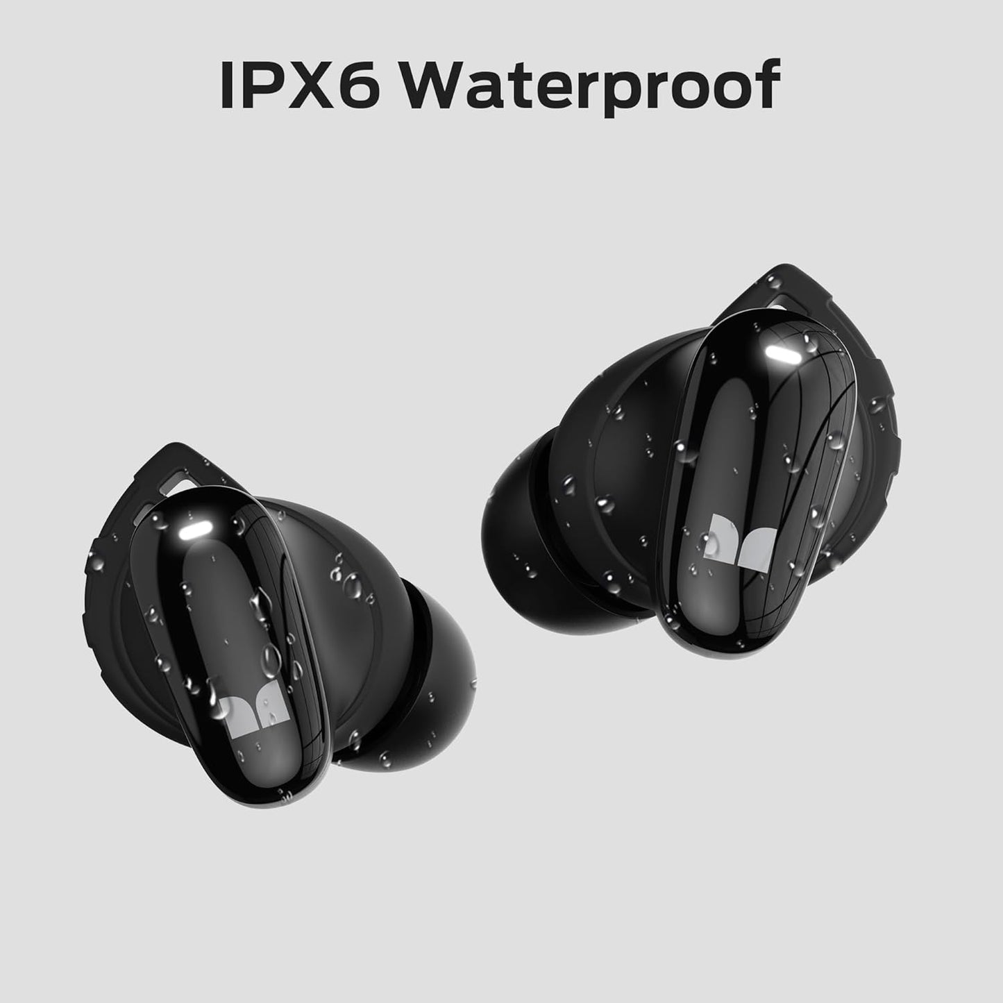 Handsfree Bluetooth Monster N-Lite 206, TWS, Μαύρο