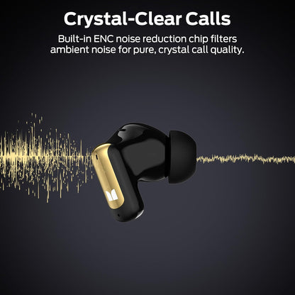 Ασύρματα ακουστικά Bluetooth Monster N-Lite 217, TWS, Μαύρο