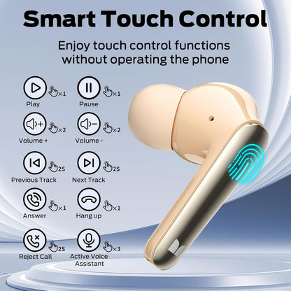 Ασύρματα ακουστικά Bluetooth Monster N-Lite 203 AirLinks, TWS, Χρυσό