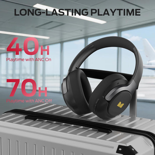 Ασύρματο ακουστικό Bluetooth Monster Persona 5th, MultiPoint, A2DP, ANC, Μαύρο