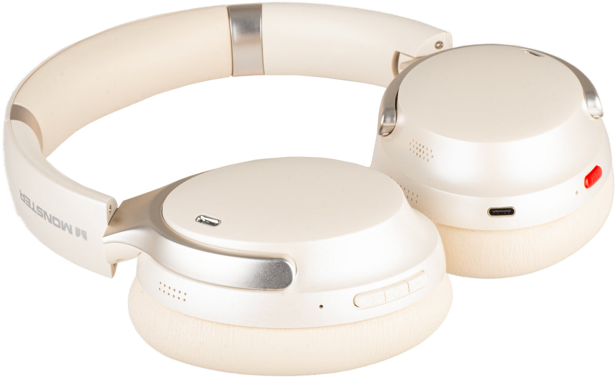 Handsfree Bluetooth Monster QuiteFit V3, MultiPoint, A2DP, ANC, White