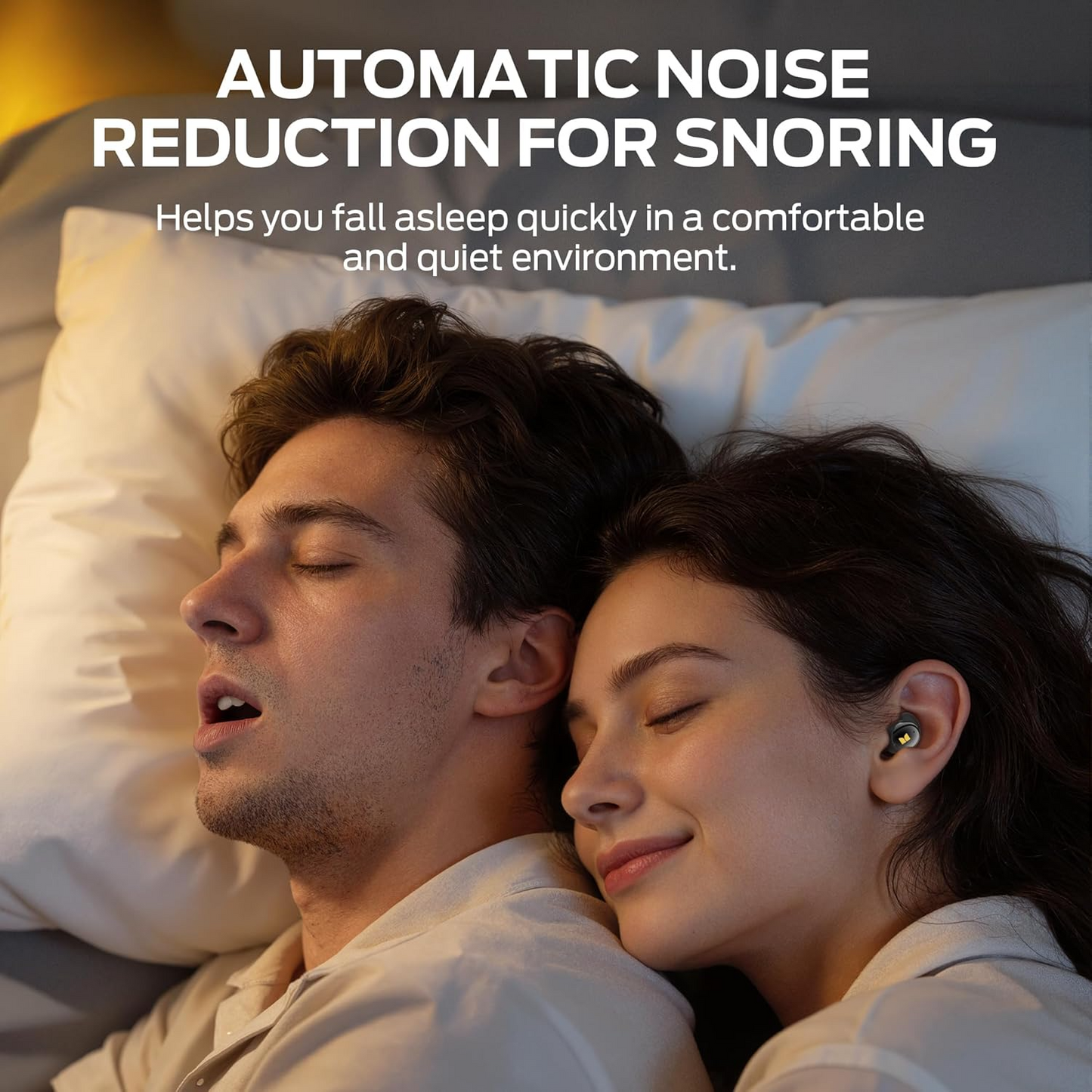 Ασύρματα ακουστικά Bluetooth Monster Sleep Ear200, TWS, ANC, Μαύρο