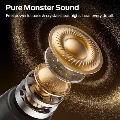 Ασύρματα ακουστικά Bluetooth Monster Sleep Ear100, TWS, Μαύρο