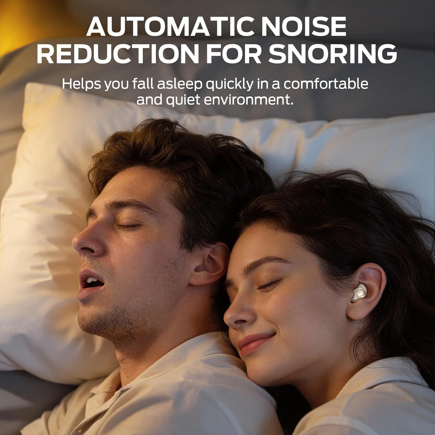 Handsfree Bluetooth Monster Sleep Ear200, TWS, ANC, Χρυσό