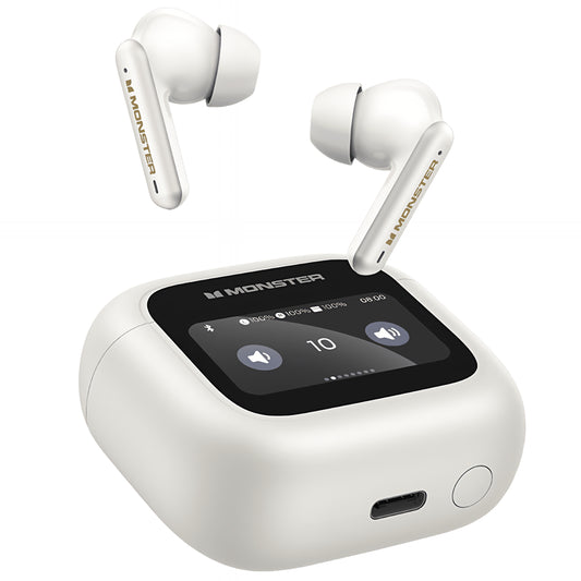Ασύρματα ακουστικά Bluetooth Monster TH300, TWS, Λευκό
