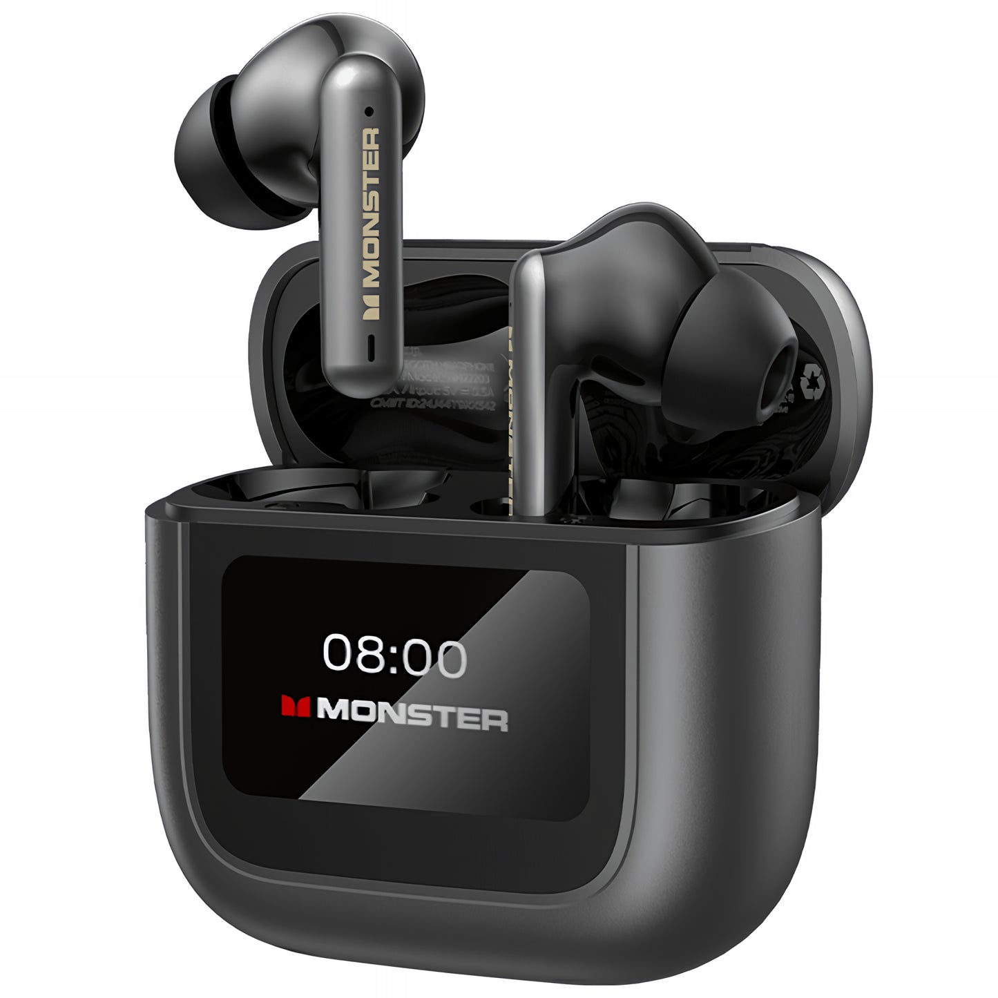 Ασύρματα ακουστικά Bluetooth Monster TH300, TWS, Μαύρο