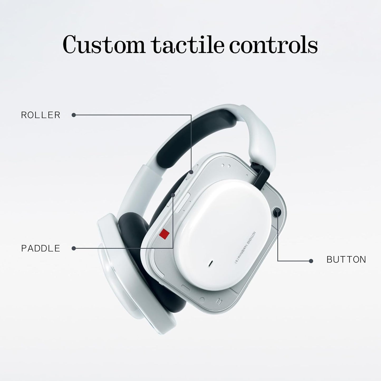 Handsfree Bluetooth Nothing Headphone (a), MultiPoint, A2DP, ANC, Μαύρο