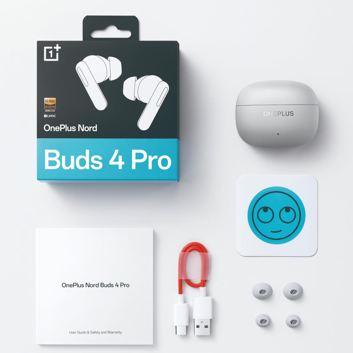 Ακουστικά Bluetooth Handsfree OnePlus Nord Buds 4 Pro, Γκρι 5481159287