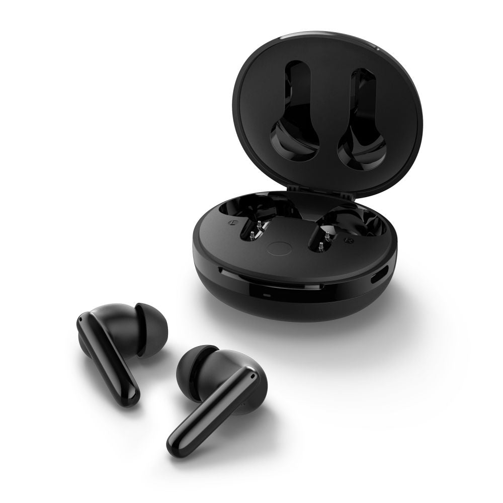 Handsfree Bluetooth Spigen SA2400, TWS, ANC, Μαύρο