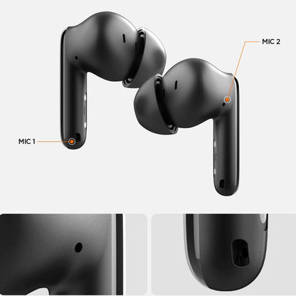 Handsfree Bluetooth Spigen SA2400, TWS, ANC, Μαύρο