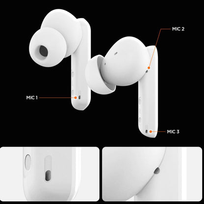 Handsfree Bluetooth Spigen SA2402, TWS, ANC, Λευκό ASD07964