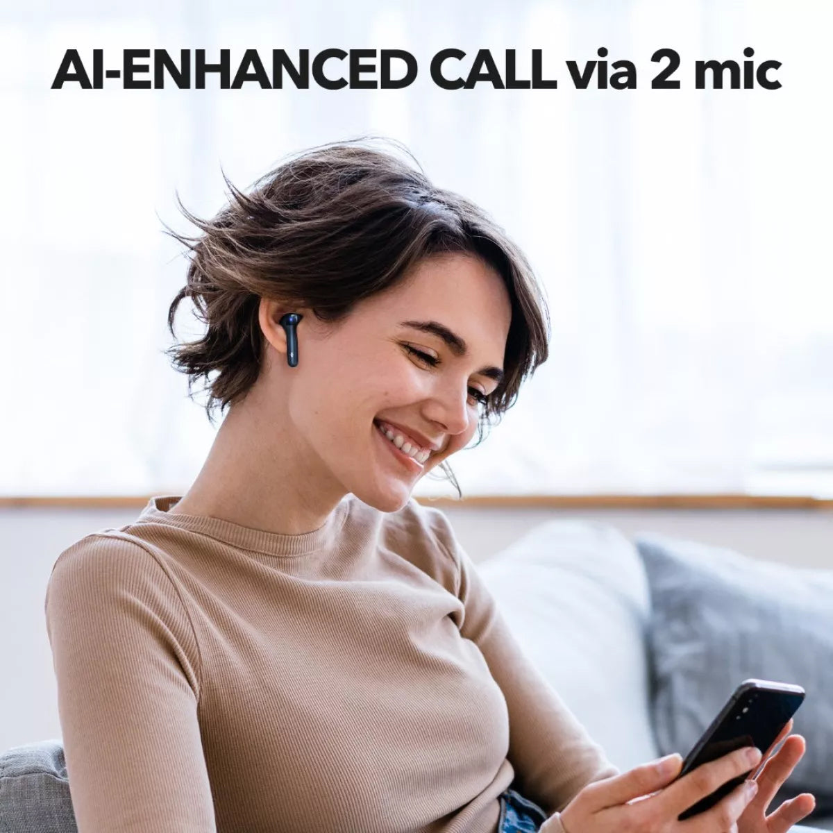 Ασύρματα ακουστικά Bluetooth TaoTronics TT-BH1120, TWS, Μαύρο