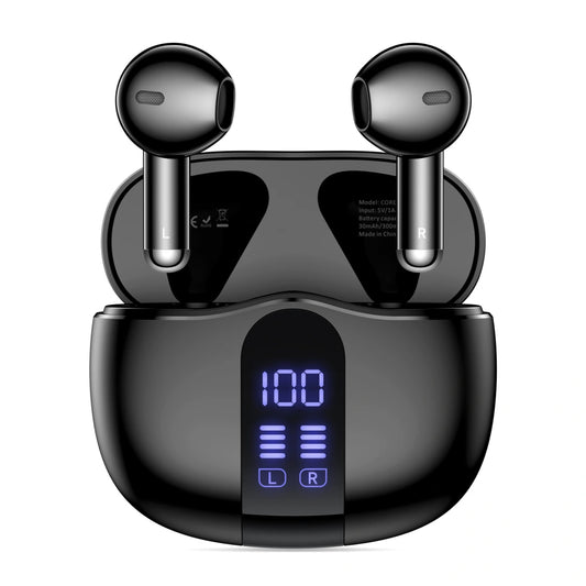 Ασύρματο ακουστικό Bluetooth Tech-Protect Ultraboost Core G2, TWS, Μαύρο