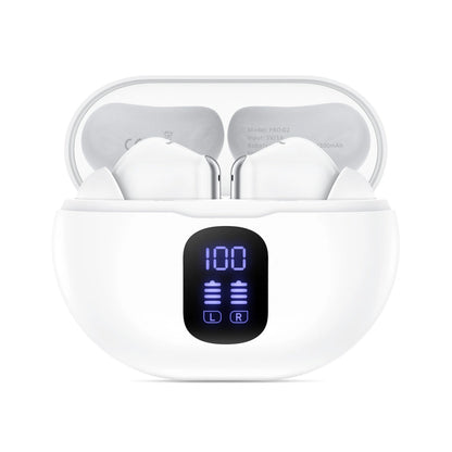 Handsfree Bluetooth Tech-Protect Ultraboost Pro G2, TWS, Λευκό