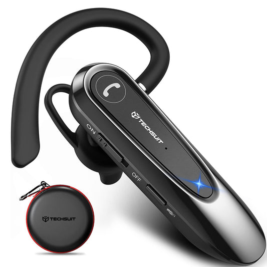 Handsfree Bluetooth Techsuit CB2 AirTalk, A2DP, Μαύρο