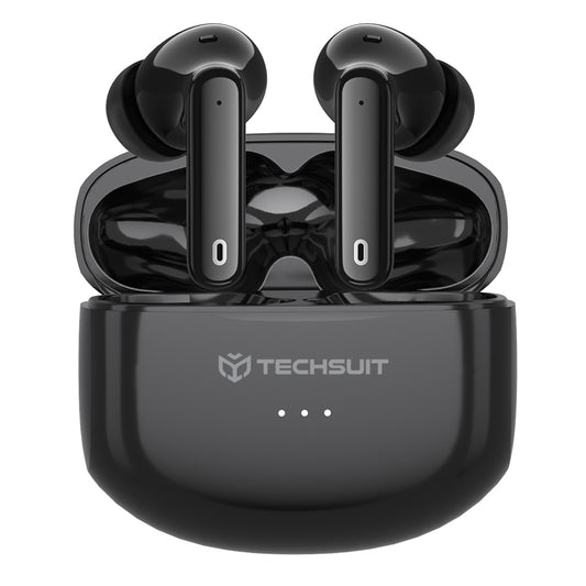 Handsfree Bluetooth Techsuit CW1 Audira Pro, TWS, ANC, Μαύρο