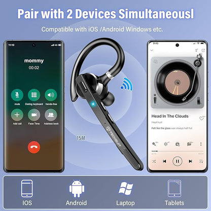 Handsfree Bluetooth Techsuit G9 TalkZen, A2DP, Μαύρο
