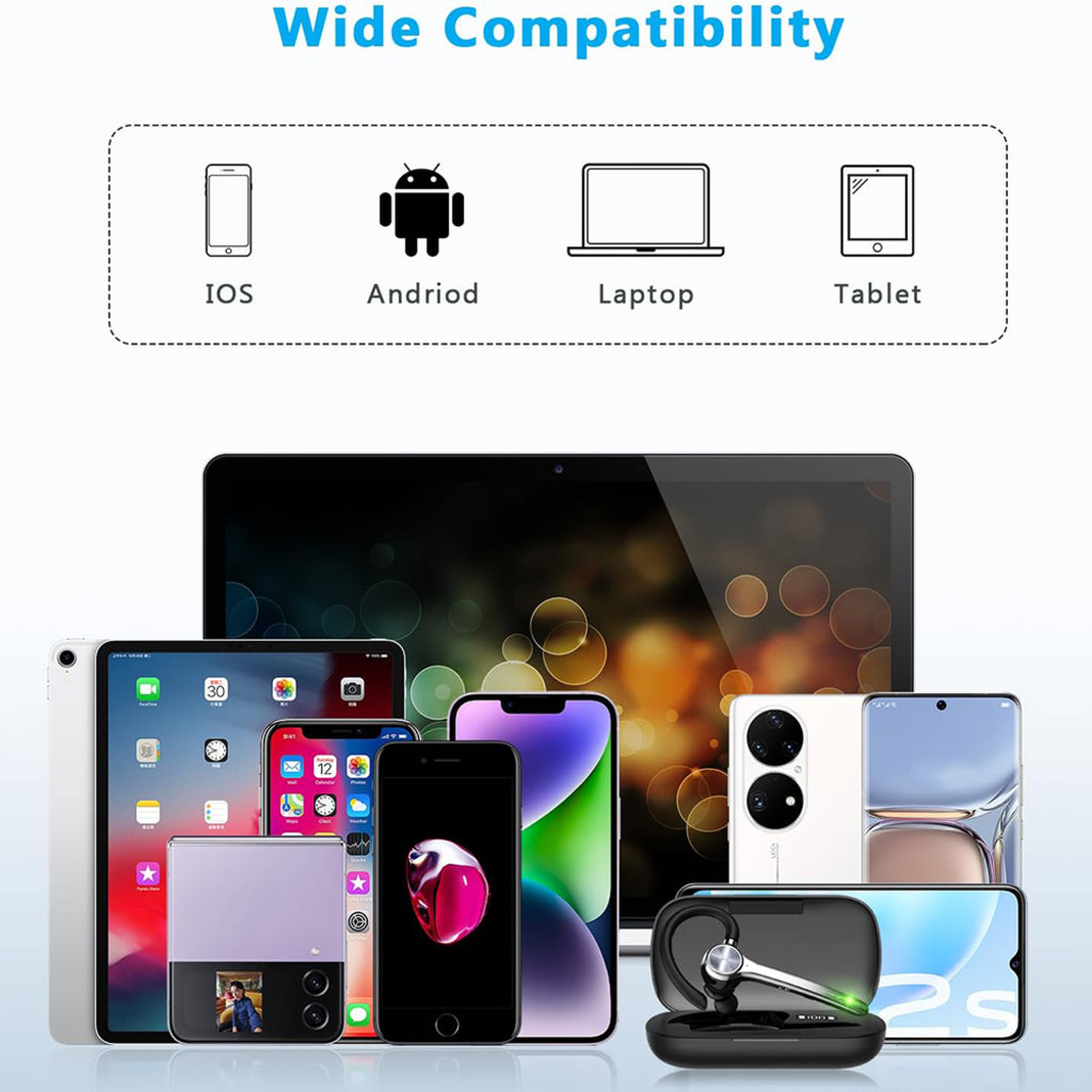 Ακουστικό Call Center Bluetooth Techsuit Hearyo A6L, Μαύρο