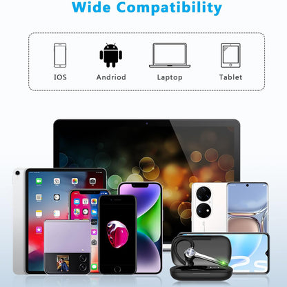 Ακουστικό Call Center Bluetooth Techsuit Hearyo A6L, Μαύρο