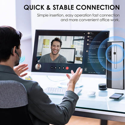 Ακουστικό Call Center Bluetooth Techsuit Hearyo A6L, Μαύρο