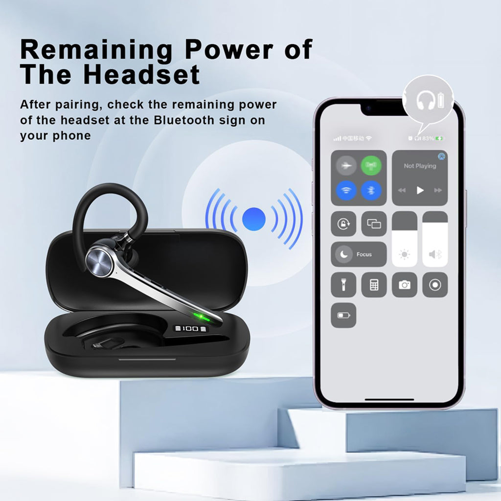 Handsfree Bluetooth Techsuit NeXound G7, MultiPoint, A2DP, Black