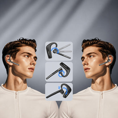 Handsfree Bluetooth Techsuit PowerTalks G6, MultiPoint, A2DP, Μαύρο