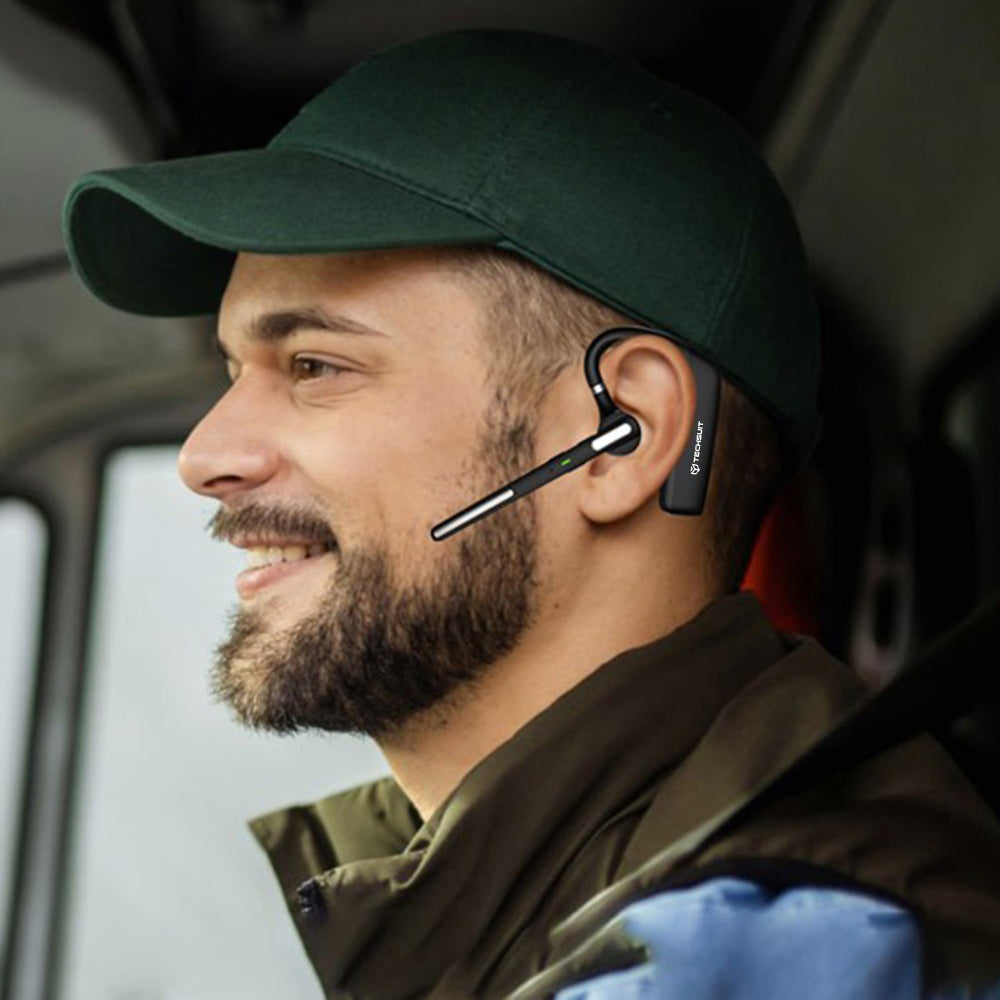 Handsfree Bluetooth Techsuit PowerTalks G6, MultiPoint, A2DP, Μαύρο