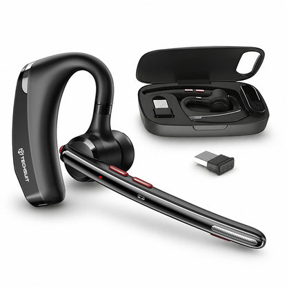 Techsuit SoundForce Pro G10 Bluetooth Call Center Headset, A2DP, Black