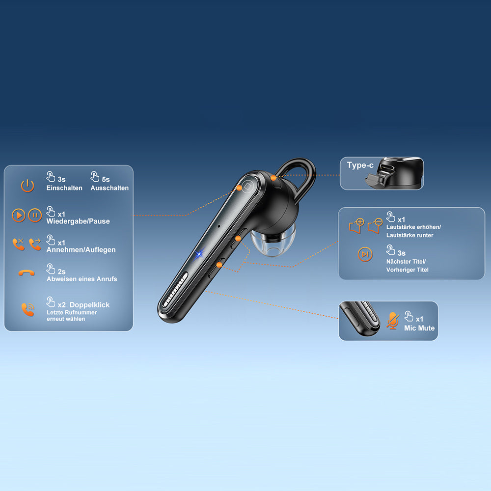 Ασύρματο Bluetooth Techsuit Voicera CB3, A2DP, Μαύρο