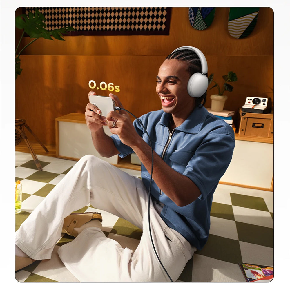 Handsfree Bluetooth UGREEN HiTune Max 2 HP205, MultiPoint, A2DP, ANC, Μαύρο