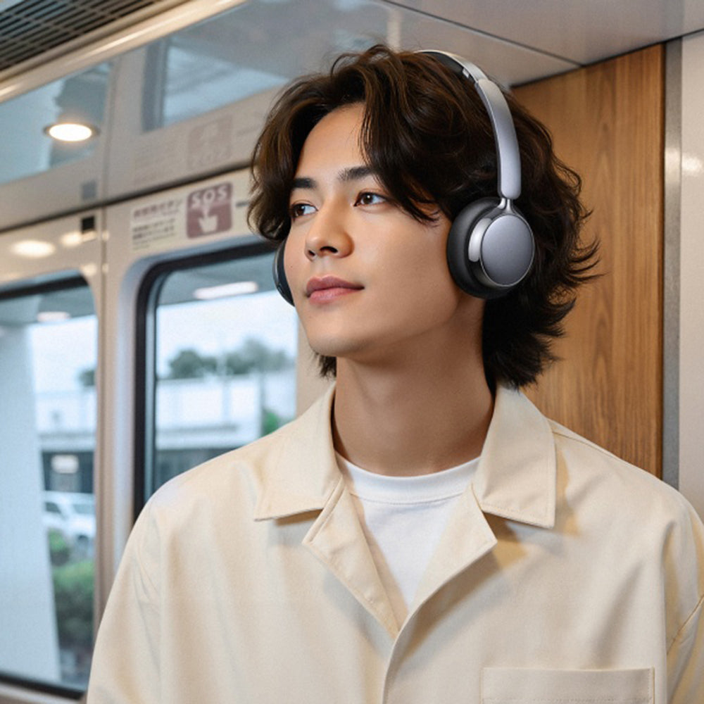 Handsfree Bluetooth UGREEN HiTune Studio Plus HP207, A2DP, ANC, Μπεζ