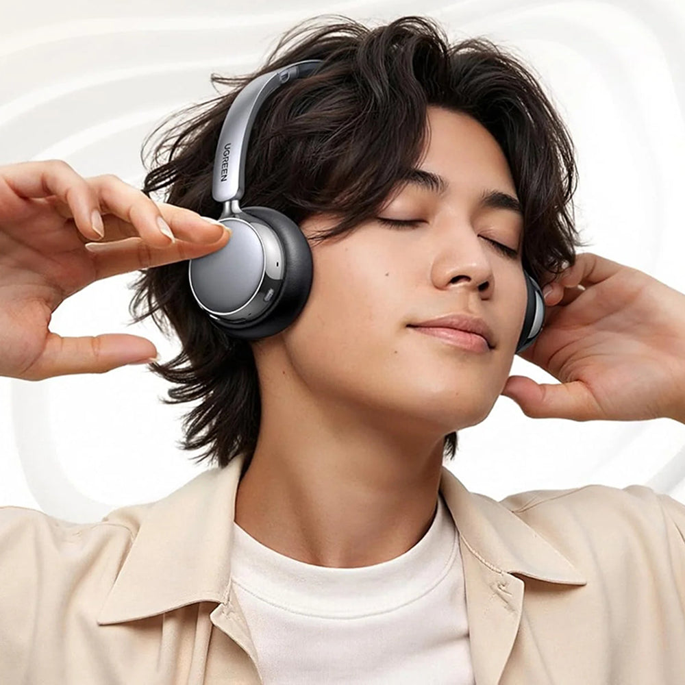 Handsfree Bluetooth UGREEN HiTune Studio Plus HP207, A2DP, ANC, Μπεζ