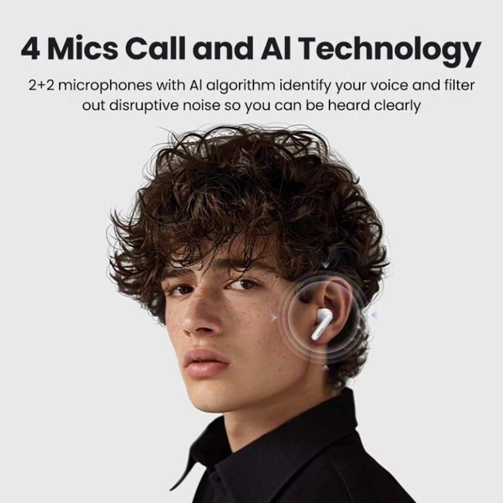 Handsfree Bluetooth UGREEN HiTune T3 Pro WS206, TWS, ANC, MultiPoint, Λευκό