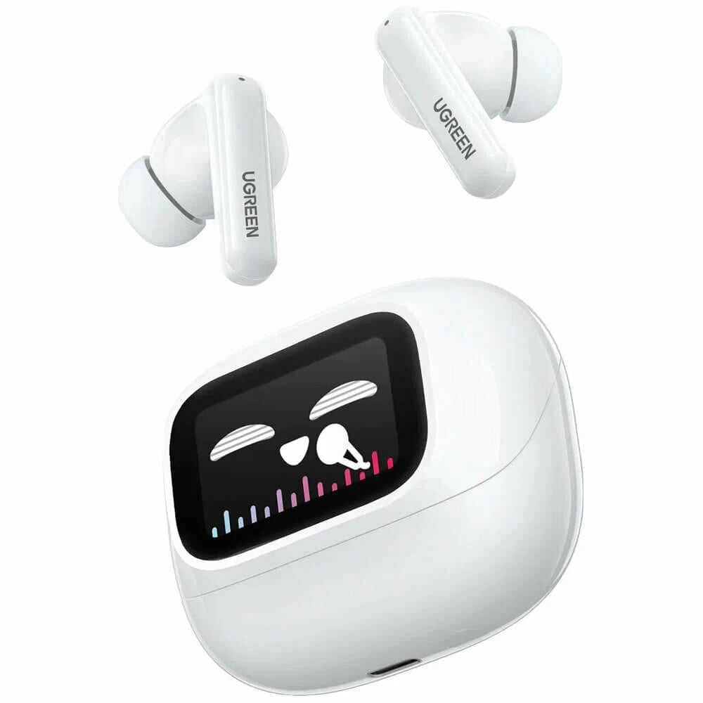 Handsfree Bluetooth UGREEN HiTune T6 Magic WS211, TWS, ANC, MultiPoint, Λευκό