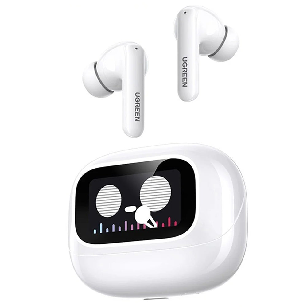 Handsfree Bluetooth UGREEN HiTune T6 Magic WS211, TWS, ANC, MultiPoint, Λευκό