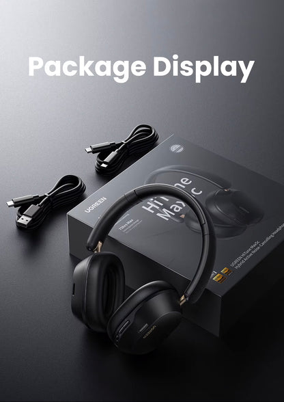 Handsfree Bluetooth UGREEN HP203, A2DP, ANC, Μαύρο