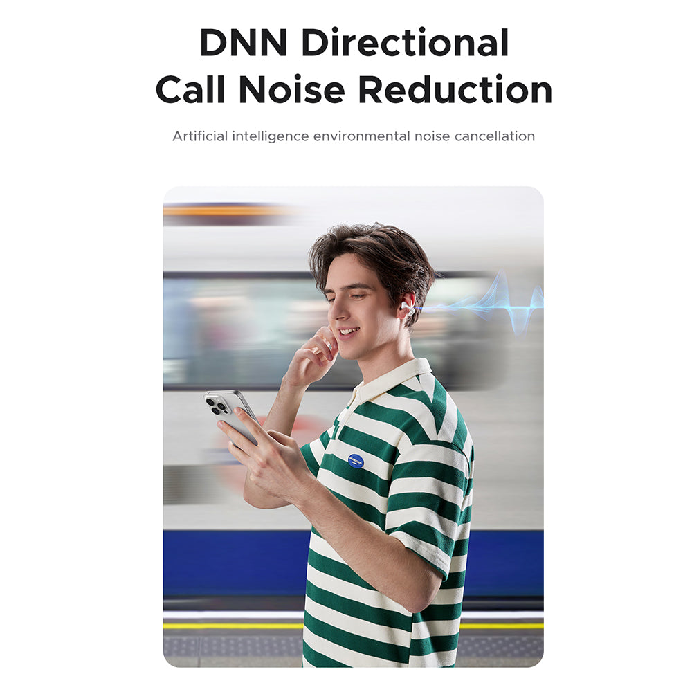 Handsfree Bluetooth UGREEN S6 ClipBuds Magic WS208, TWS, Λευκό