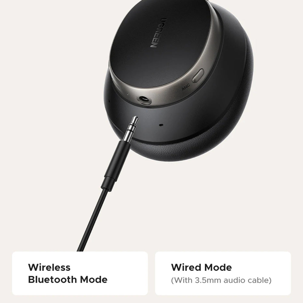 Handsfree Bluetooth UGREEN Studio Pro HP206, A2DP, ANC, Μαύρο