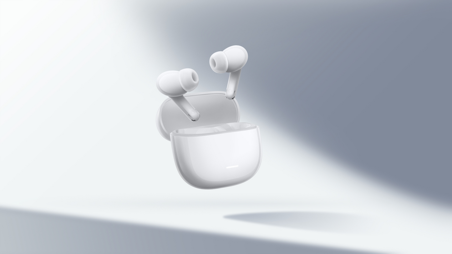 Handsfree Bluetooth Xiaomi Redmi Buds 8 Lite, TWS, ANC, MultiPoint, Λευκό BHR08OLGL