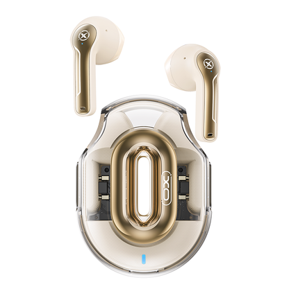 Ασύρματο ακουστικό Bluetooth XO Design X43, TWS, Μπεζ