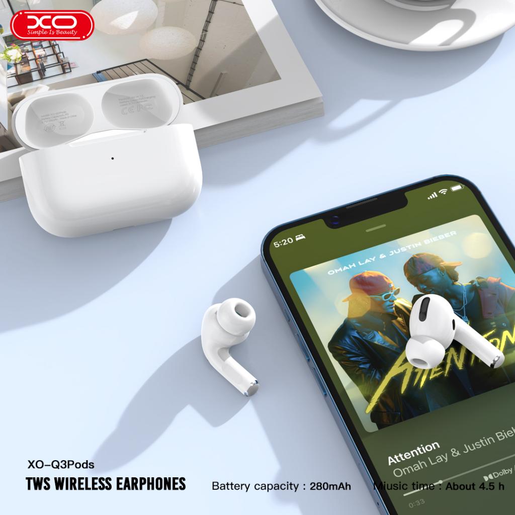 Handsfree Bluetooth XO Design Q3 Pods, TWS, Λευκό