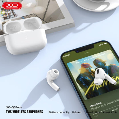 Handsfree Bluetooth XO Design Q3 Pods, TWS, Λευκό