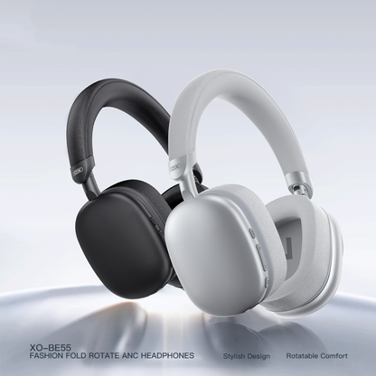 Ασύρματο ακουστικό Bluetooth XO Design BE55, A2DP, ANC, Ασημί