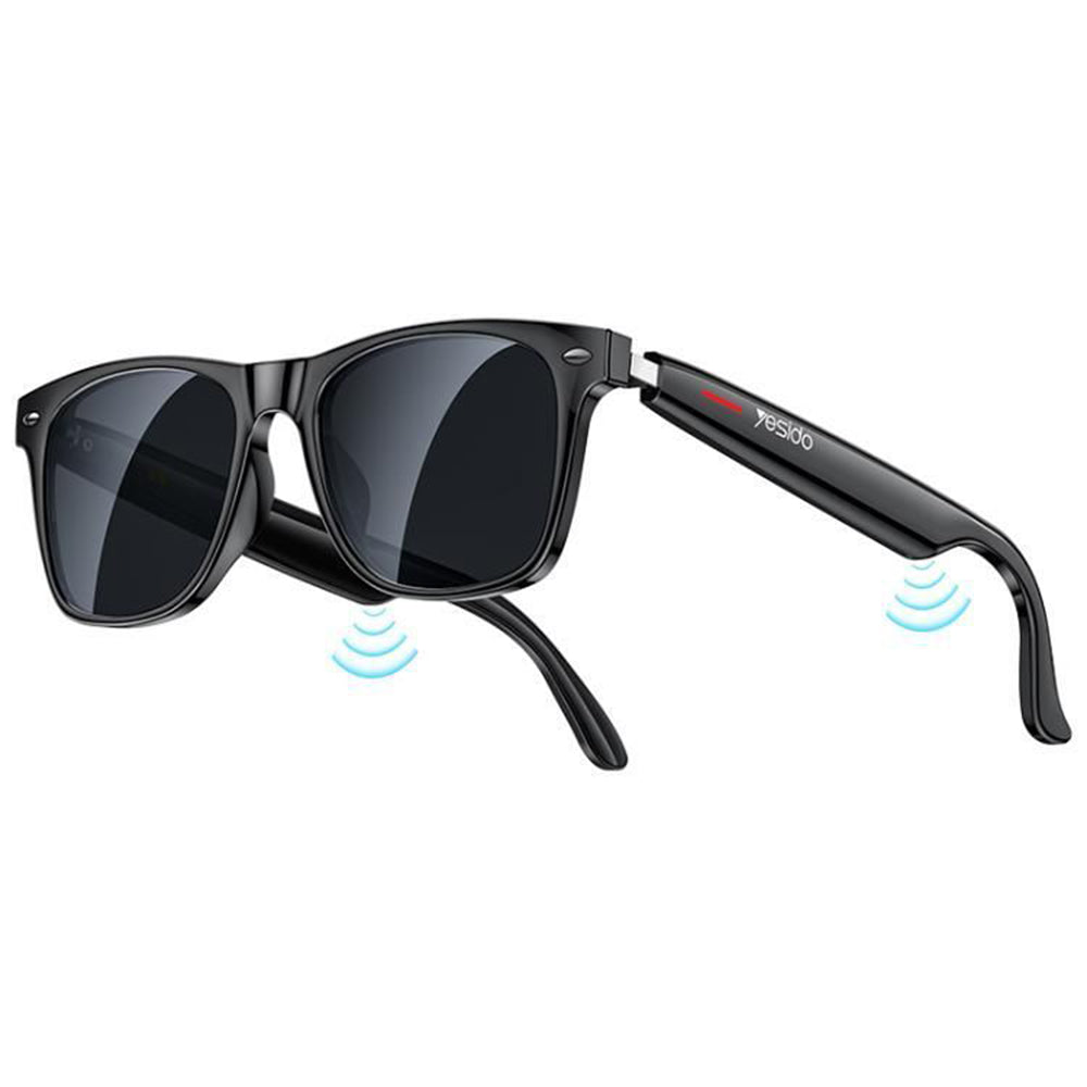 Handsfree Bluetooth Yesido IO35, Τύπος Γυαλιά Ηλίου Unisex, A2DP, Μαύρο