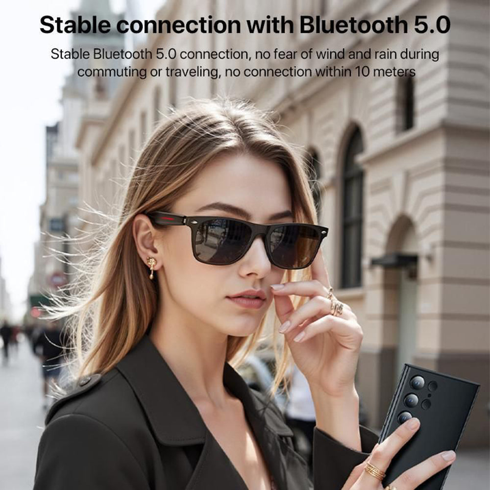 Handsfree Bluetooth Yesido IO35, Τύπος Γυαλιά Ηλίου Unisex, A2DP, Μαύρο