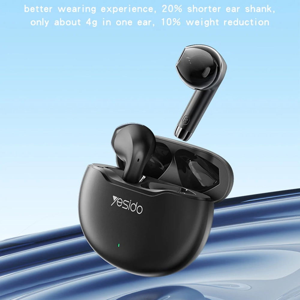 Handsfree Bluetooth Yesido TWS21, TWS, Μαύρο