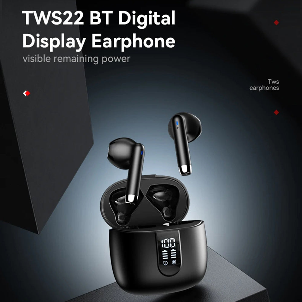Handsfree Bluetooth Yesido TWS22, TWS, Μαύρο