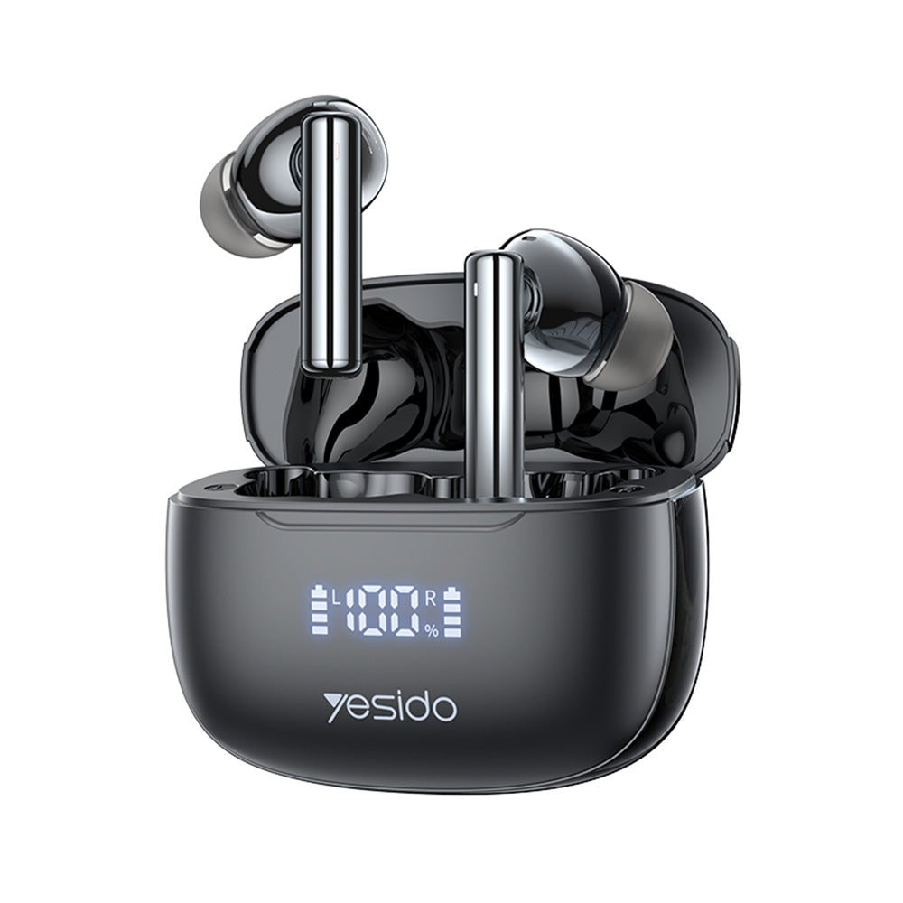 Handsfree Bluetooth Yesido TWS23, TWS, ANC, Μαύρο