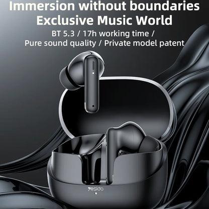 Handsfree Bluetooth Yesido TWS26, TWS, Μαύρο