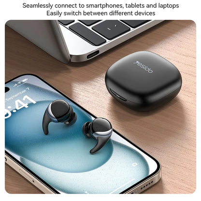 Handsfree Bluetooth Yesido TWS30, TWS, ANC, Μαύρο